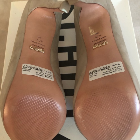 NWT Schutz Sommer Suede Peep Toe Platform - Picture 7 of 8